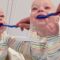 Baby Giggles Uncontrollably While Getting Teeth Brushed | Adorable