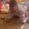 Baby faced with mysterious force while crawling forward | Adorable