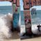 Surviving a Massive Wave Attack at Davenport Pier | Adorable