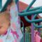 Baby girl shows off impressive strength like a pro! | Adorable