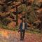 Fall foliage photoshoot turns into cute encounter with furry friend | Adorable